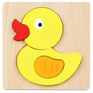 <span class=keywords><strong>Jeu</strong></span> de puzzle en bois 3D de dessins animés, jouet d'apprentissage de l'alphabet, jeux de société éducatifs précoces, jouets Montessori pour garçons et filles - Product Image 2