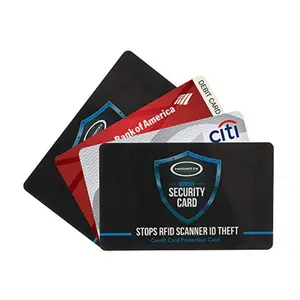 2021热销定制卡打印防黑客扫描银行信用卡portteiton Rfid阻止芯片卡