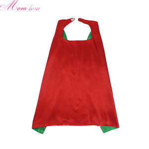 Disfraz <span class=keywords><strong>de</strong></span> Halloween fiesta 2 <span class=keywords><strong>capas</strong></span> 70*70cm OEM logo personalizado niños superhéroe <span class=keywords><strong>capas</strong></span> con logo - Product Image 4