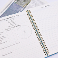 Cuadernos Espirales de Colores, Cuaderno de Espiral Resistente de Cuero, Diario para la Planificación Diaria de Estudiantes, Escritura y Diarios