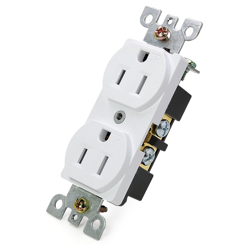 15a 125v Br-15 bosslyn Американский двойная розетка дуплекс сосуд, для домашнего использования, заземления
