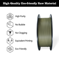 HELLO 3D Filament de Recharge Haute Qualité 1kg/rouleau PLA/ABS/PCL/PETG/TPU/HIPS/PP/Bois/Fibre de Carbone pour Imprimante 3D PLA 1.75mm