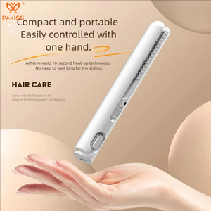 PAKISS Mini lisseur USB 2-en-1 : outils de coiffure pour lisser et boucler les cheveux - Product Image 5