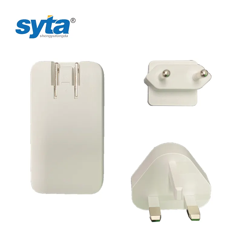 SYTA adaptor GaN 65W, pengisi daya ponsel komputer TYPE-C Gallium nitrida