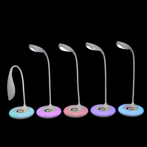 LED Desk Lamp Reading Lamp Flexible Gooseneck Touch Control <b>Table</b> Lamp 5W 3 Modes Eye-Care RGB Bedside Light for Bedroom Office - Product Image 3