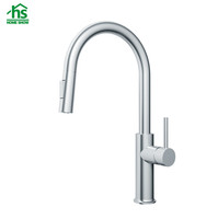 Meilleure vente robinet de cuisine à poignée unique à montage sur pont noir mat capteur sans contact en acier inoxydable 304 fonction eau chaude et froide
