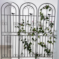 Arche de treillis métallique Oniya pour plantes grimpantes, support pour roses, décoration de jardin extérieur, clôture pour fleurs et plantes rampantes
