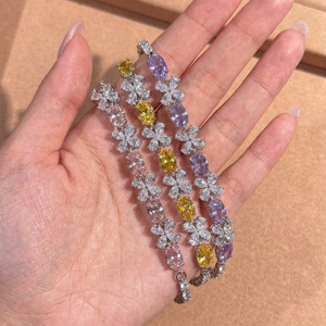Bulk Wholesale 925 Sterling <b>Silver</b> <b>Bracelet</b> Sparkling Tennis <b>Bangle</b> Jewelry Vendor Ready To Ship Fast Shipping In Stock For Wome - Product Image 1