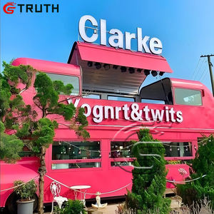 Chariot automatique mobile à étage pour bus à deux étages Bbq Café Hot Dog Chariot à pizza Bus à deux étages - Product Image 4