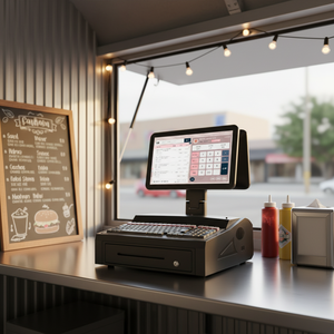 Nueva Máquina POS Cnhopestar de 15.6 Pulgadas con Pantalla LED de 8 Dígitos, 2+32 GB, Impresora Integrada, Interfaz USB para Restaurantes - Product Image 1