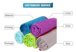 Toalla de playa con estampado personalizado de microfibra con logotipo de lujo Premium para adultos - Product Image 2