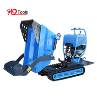 HYSTRONG Hydraulischer Raupenlader Mini-Kompaktlader Benzin 6,5 PS HYC50 500kg Schaufelkapazität Landwirtschaftlicher Dumper