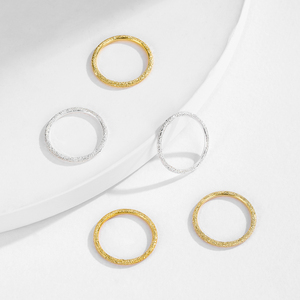 999 Puur Zilveren Delicate Sprankelende Stapelbare Eternity Band Ringen Voor Vrouwen Dagelijks Feest Fijne Sieraden Accessoires - Product Image 5