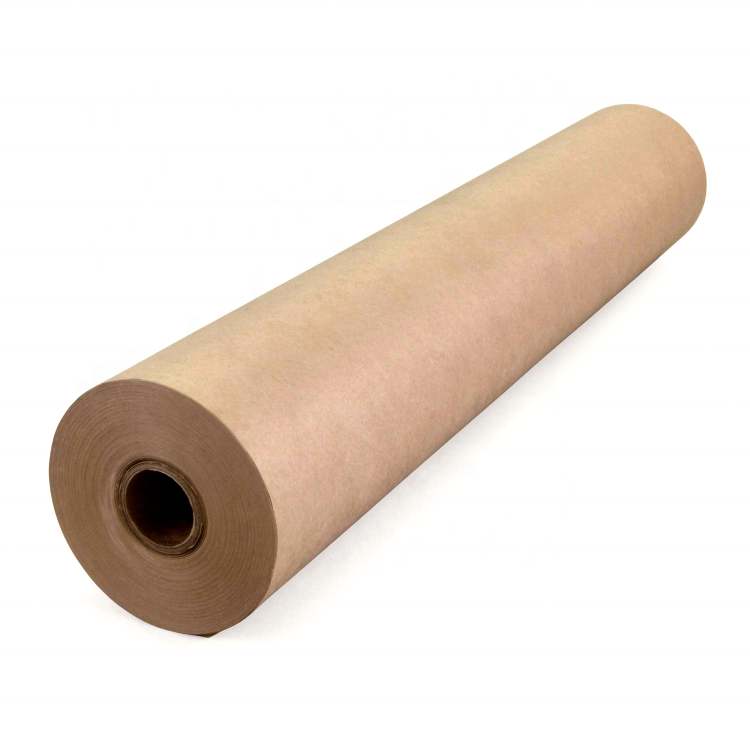 Kraft Auto Painting Masking Paper Roll Water Resistant Brown Paper Moisture Proof Virgin Wood Pulp Quality