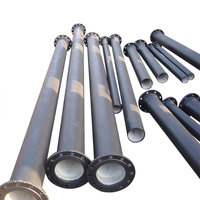 Tuyau en fonte ductile Xinxing de 6,2 m avec bride K9 pour alimentation en eau, revêtement en zinc, peinture bitumineuse, certifié ISO 9001, personnalisable