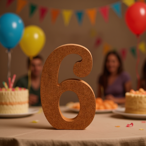 Numero decorativo Lan 6 15 cm per decorazioni per feste - Product Image 2