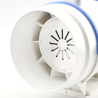Logo personnalisé marque 6 8 10 pouces flux mixte en ligne conduit ventilateur extracteur d'air à faible bruit grandir tente hydroponique mélange flux conduit ventilateur