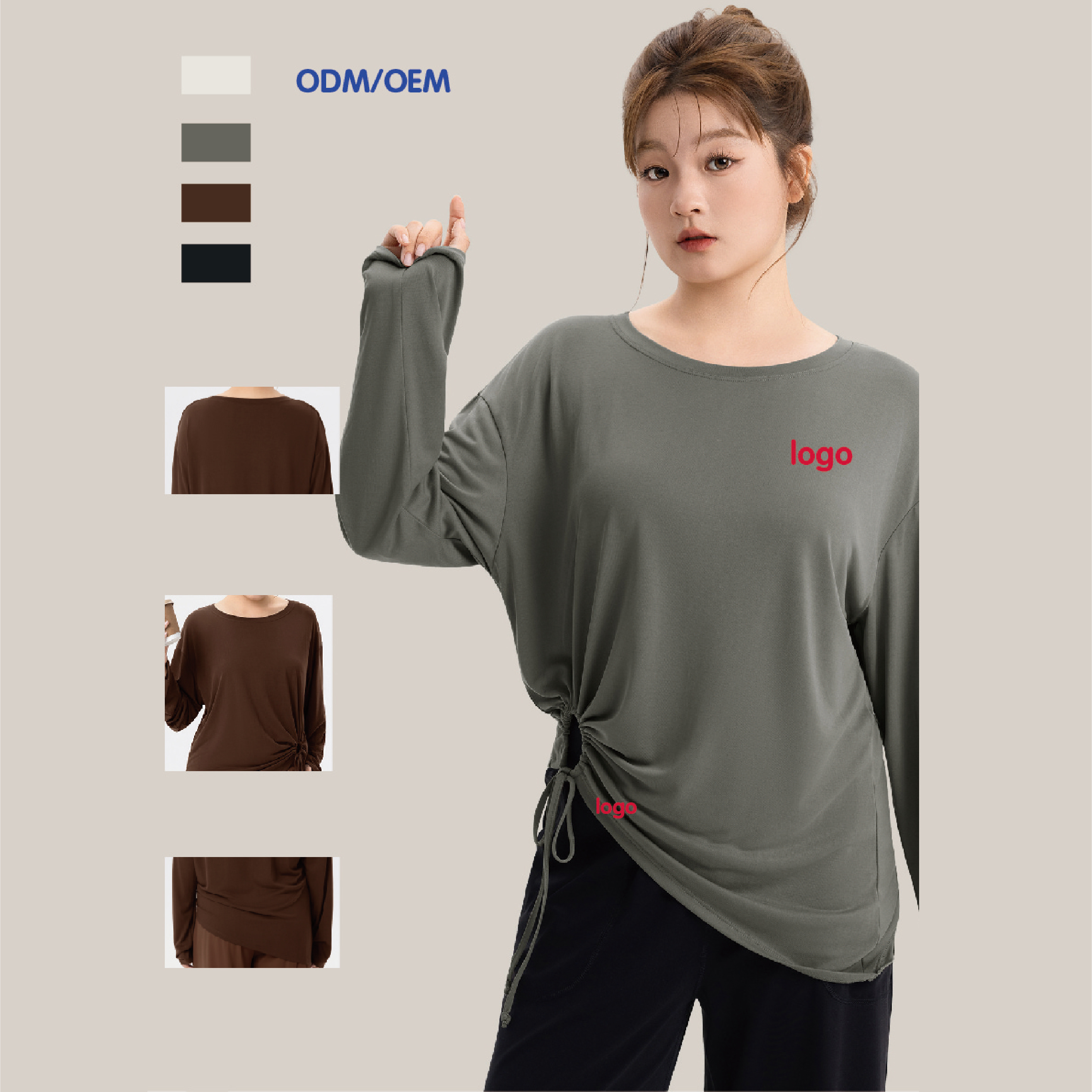 Performance Yoga Top Women Breathable Cutout Plus Size Curvy for Yoga and Fitness Manufacturer Yoga Activewear