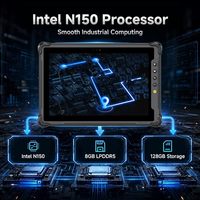Tablette industrielle Windows 11 Pro 10,1 pouces, écran FHD 1000 nits pour environnements de travail lumineux, conçue pour les environnements de travail exigeants