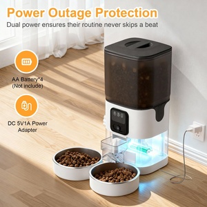OEM APP Controlled Smart Pet Food & <b>Water</b> Fountain <b>5L</b> Portable Steel & Plastic Feeder for Cat & Dog Redesigned New Design - Product Image 5