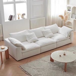 Canapé modulable convertible en lit pour salon, avec rembourrage en mousse, sans structure de support, revêtement en velours, design moderne - Product Image 5