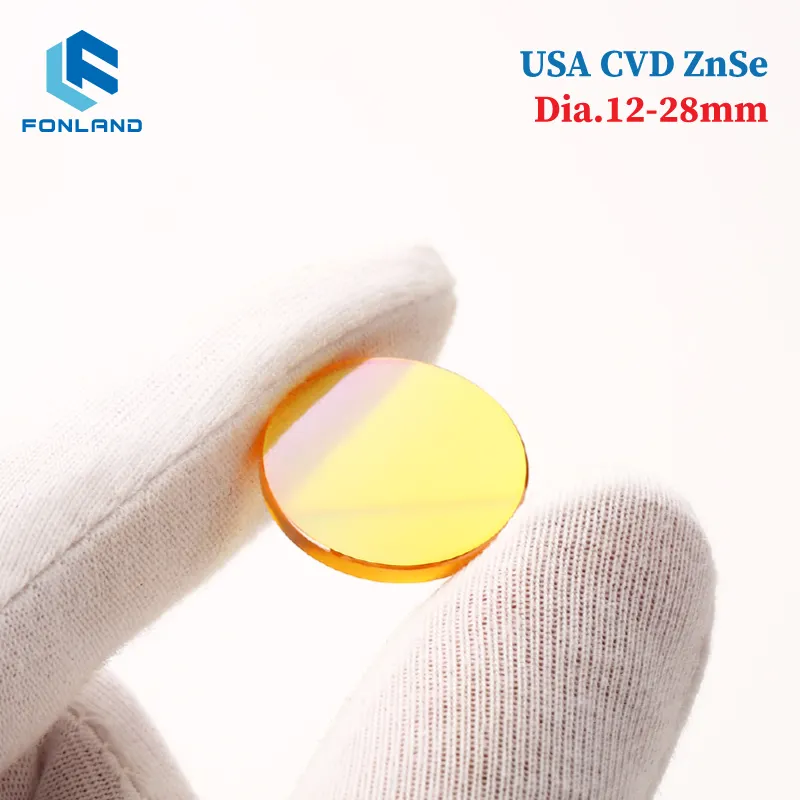 Fonland Cvd Znse Laser Itical Lens Voor Lasersnijmachine Dia:12Mm 15Mm 18Mm 19.05Mm 20Mm 25Mm 28Mm Co2 Focus Lens