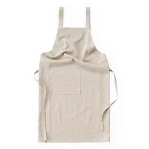Tablier de cuisine en coton en gros pour la cuisine, tablier en lin pour hommes et femmes, pour chef professionnel, serveur ou barista - Product Image 3