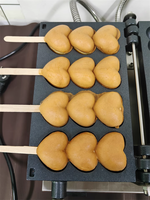 Machine à gaufres en forme de cœur commerciale 220V, 4 bâtonnets, machine à gaufres à bulles pour les snacks