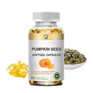 Ausreson <span class=keywords><strong>Pumpkin</strong></span> <span class=keywords><strong>Seed</strong></span> <span class=keywords><strong>Oil</strong></span> Softgels Cápsulas Suplemento Alimentar Óleo De Semente De Abóbora Softgels para cuidados capilares - Product Image 1