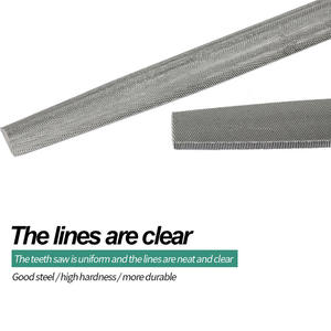 Kikir Logam T12 Baja 8 Inci, Kikir Tangan Datar Setengah Bulat, Kikir Kayu Bergigi Sedang dengan Pegangan - Product Image 3