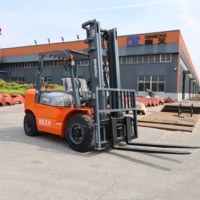 Chariot élévateur diesel compact QingCha 5 tonnes, chariots élévateurs haute performance : idéal pour les opérations d'entrepôt et de logistique