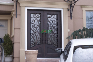 Anticipo artistico fatto a mano porta in ferro battuto Villa di lusso cancello principale durevole ed elegante - Product Image 4