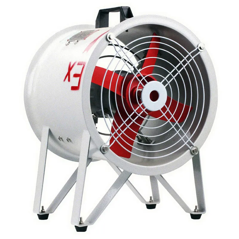 Kipas ventilasi dan ekstraksi tahan ledakan portabel, kipas angin utilitas tahan ledakan 12 inci 550 Watt