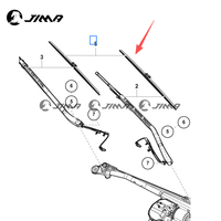 Ensemble de balais d'essuie-glace pour Lamborghini Urus OEM 4ML998002B Pièces de rechange en gros