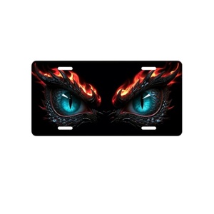 Placa Decorativa de Aluminio con Efecto 3D <span class=keywords><strong>Personalizada</strong></span>, con Cuatro Orificios y Diseño de Ojos de Animales Canadienses, Ideal como <span class=keywords><strong>Regalo</strong></span> <span class=keywords><strong>para</strong></span> Amigos - Product Image 1