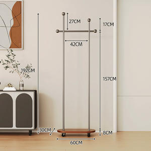 Perchero Multifuncional de <span class=keywords><strong>Segunda</strong></span> <span class=keywords><strong>Mano</strong></span>, Ahorra Espacio, con Armario de Exhibición y Almacenamiento para Dormitorio - Product Image 5