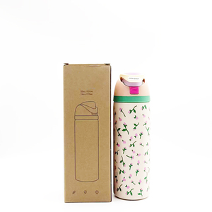 Bình giữ nhiệt thép không gỉ Owaal cao cấp năm 2025, không BPA, thiết kế logo, hai ngăn uống nước, kèm nắp và ống hút - Product Image 3