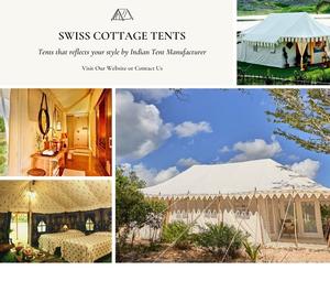 Nuevo estilo romántico indio antiguo para tienda de campaña Suiza lona clásica decoraciones de boda portátiles para eventos al aire libre - Product Image 2