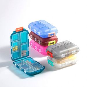 Pastillero Portátil con 10 Compartimentos, Caja de Almacenamiento de Medicamentos Impermeable de Gran Capacidad, Organizador de Medicamentos Semanal para Viajes - Product Image 1