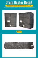 MEGA YUNENG Chauffe-citerne IBC noir 275 gallons (1000L) avec isolation thermique, protection hivernale contre le gel, chauffage à l'huile 3000W 120V