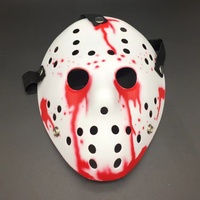 Máscaras de Halloween de HLC China, Fabricante de Máscaras de Fiesta, Impresión de Logotipo Moderno Personalizado, Máscaras Faciales Blancas de Jason, Disfraz de Celebridad