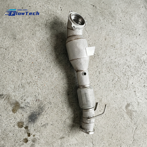 Downpipe turbo haute performance pour Ford Focus 1.5T EcoBoost MK3 MK4 en acier inoxydable T304 avec bouclier thermique - Product Image 4