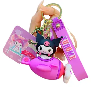 AL Cinnamoroll Cámara llavero luminoso juguete Kuromi calculadora llavero Melody pellizco le llavero PVC juguete