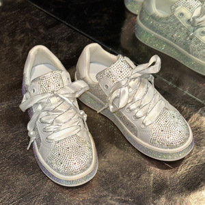 Zapatos Casuales de Diseñador con Pedrería Brillante al por Mayor, Zapatos de Moda para Mujer con Cordones, Antideslizantes, Resistentes y de Lujo para Caminar, Primavera-Verano - Product Image 5