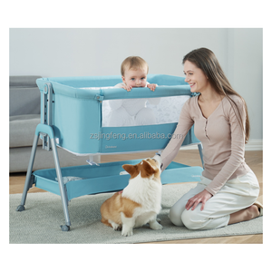 <span class=keywords><strong>Cama</strong></span> de bebé para recién nacidos Cunas para niños <span class=keywords><strong>Cuna</strong></span> para bebés Cabeceras Co-sleeper <span class=keywords><strong>Cama</strong></span> de lujo ajustable en altura <span class=keywords><strong>Cuna</strong></span> unida a la <span class=keywords><strong>cama</strong></span> de adultos - Product Image 2