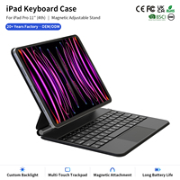 Étui clavier magnétique flottant sans fil pour iPad 10e génération 10,9 pouces et iPad Pro 11 pouces 4e génération 2022 avec pavé tactile