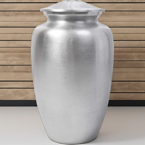 Modern Design Adult Cremation <b>Urn</b> <b>Large</b> Metal Human Ashes Holder Customized Capacity Handmade Matte Tabletop Vase Antique. - Product Image 2