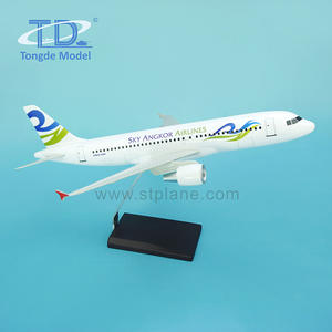 Sky Angkor Airlines A320 1:100 Modèle d'avion en résine fait main 37.6cm Modèle d'avion Artisanat en résine - Product Image 2
