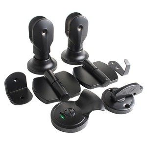 Kit de quincaillerie pour cloisons de toilettes en acier inoxydable 304, charnières, serrures, pieds de support, style moderne et minimaliste - Product Image 3