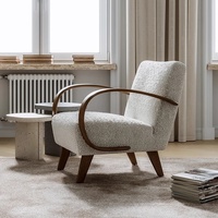 Chaise longue de style italien, canapé moderne du milieu du siècle, accoudoirs en tissu, Lovein LC240072 pour petits/grands appartements, salon